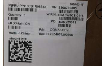 Lenovo 5CB1R08782 C-Cover with keyboard, French, Arctic Grey, Backlight, U-series, US