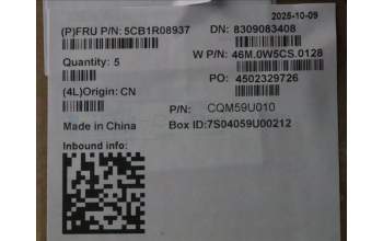 Lenovo 5CB1R08937 C-Cover with keyboard, Greek, Arctic Grey, Backlight, U-series, US