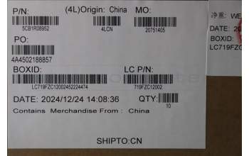 Lenovo 5CB1R08952 Hinge CAP, 83K1, Cosmic Blue