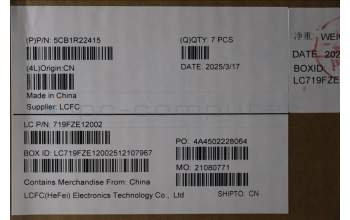 Lenovo 5CB1R22415 Cover 83K2, Cosmic Blue, LCD