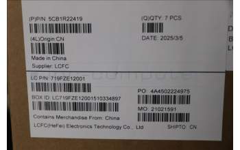 Lenovo 5CB1R22419 Cover 83K2, Luna Grey, LCD