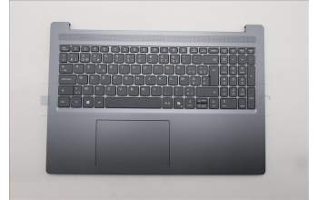 Lenovo 5CB1R26633 C-Cover with keyboard, Belgian, Luna Grey, Non-Backlight, UK