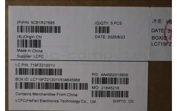 Lenovo 5CB1R27685 C-Cover with keyboard, Nordic, Luna Grey, Non-Backlight, UK