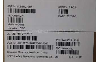 Lenovo 5CB1R27794 C-Cover with keyboard, Hungarian, Cosmic Blue, Backlight, UK