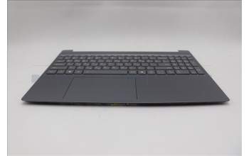 Lenovo 5CB1R27821 C-Cover with keyboard, Greek, Luna Grey, Backlight, US