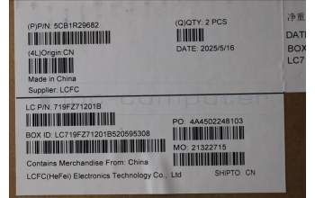 Lenovo 5CB1R29682 C-Cover with keyboard, UK English, Cosmic Blue, Backlight, UK