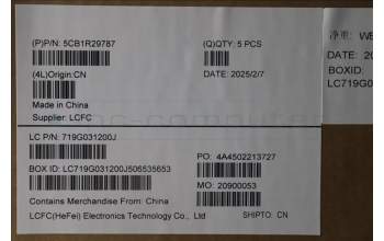 Lenovo 5CB1R29787 Tastatur inkl. Topcase ASM_ENG L 83KA CB BL