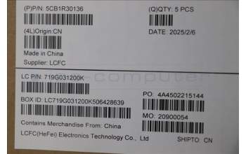 Lenovo 5CB1R30136 C-Cover with keyboard, Slovenian, Cosmic Blue, Backlight