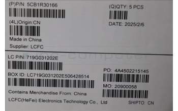 Lenovo 5CB1R30166 C-Cover with keyboard, Slovenian, Luna Grey, Backlight