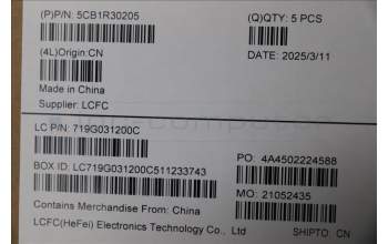 Lenovo 5CB1R30205 C-Cover with keyboard, Bulgarian, Luna Grey, Non-Backlight, UK