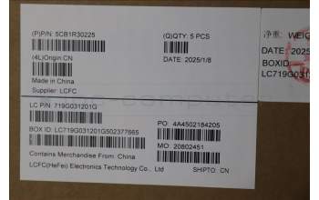 Lenovo 5CB1R30225 C-Cover with keyboard, Russian, Luna Grey, Non_Backlight