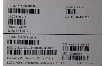 Lenovo 5CB1R30486 Tastatur inkl. Topcase ASM_RUS L 83KBLG NBL