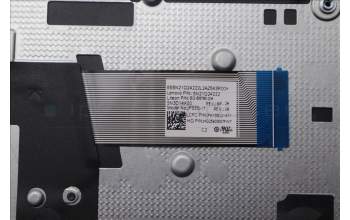 Lenovo 5CB1R35688 C-Cover with keyboard, Italian, Luna Grey, Non-Backlight, UK