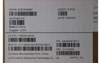 Lenovo 5CB1R36997 Tastatur inkl. Topcase ASM_UK L 83L7AG NBL