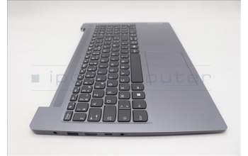 Lenovo 5CB1R37008 C-Cover with keyboard, French, Arctic Grey, Non-Backlight, US