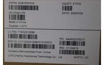 Lenovo 5CB1R37015 C-Cover with keyboard, Nordic, Arctic Grey, Non_Backlight