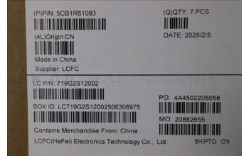 Lenovo 5CB1R61083 D-Cover, 83JM, Luna Grey, DIS