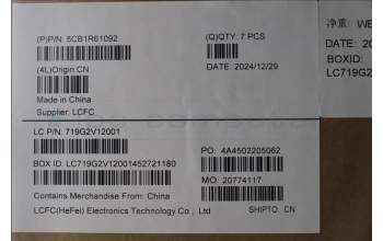 Lenovo 5CB1R61092 A-Cover, 83JM, Luna Grey