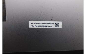Lenovo 5CB1R61092 A-Cover, 83JM, Luna Grey