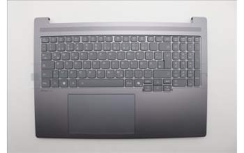 Lenovo 5CB1R61137 C-Cover with keyboard, German, Luna Grey, UMA, UK