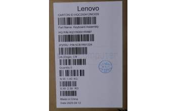 Lenovo 5CB1R61224 C-Cover with keyboard, Italian, Luna Grey, FingerPrint, Puresight Logo, UK