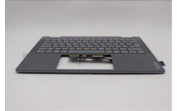 Lenovo 5CB1R61229 C-Cover with keyboard, German, Luna Grey, FingerPrint, Puresight Logo