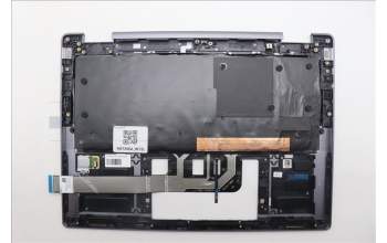 Lenovo 5CB1R61229 C-Cover with keyboard, German, Luna Grey, FingerPrint, Puresight Logo, UK
