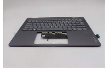 Lenovo 5CB1R61246 C-Cover with keyboard, Belgian, Luna Grey, FingerPrint, Puresight Logo, UK
