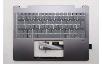Lenovo 5CB1R61248 C-Cover with keyboard, French, Luna Grey, FingerPrint, Puresight Logo