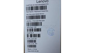 Lenovo 5CB1R61254 COVER UpCaseASM ITA H83JQ NFP LG PS