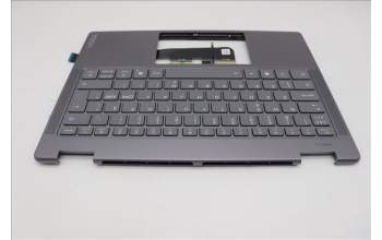 Lenovo 5CB1R61261 C-Cover with keyboard, Norwegian, Luna Grey, Non_FingerPrint, Puresight Logo
