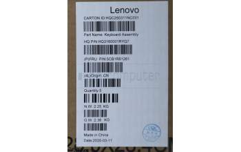 Lenovo 5CB1R61261 C-Cover with keyboard, Norwegian, Luna Grey, Non-FingerPrint, Puresight Logo, UK