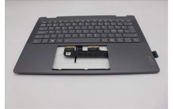 Lenovo 5CB1R61261 C-Cover with keyboard, Norwegian, Luna Grey, Non-FingerPrint, Puresight Logo, UK