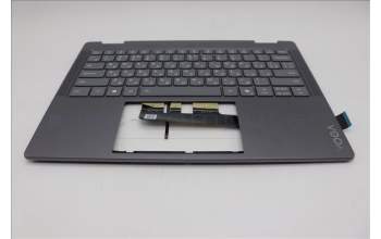 Lenovo 5CB1R61263 C-Cover with keyboard, Russian, Luna Grey, Non_FingerPrint, Puresight Logo