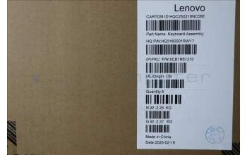 Lenovo 5CB1R61270 COVER UpCaseASM UK H83JQ NFP LG PS