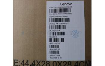 Lenovo 5CB1R61273 C-Cover with keyboard, Czech Slovakian, Luna Grey, Non-FingerPrint, Puresight Logo, UK