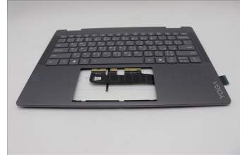Lenovo 5CB1R61277 C-Cover with keyboard, Arabic, Luna Grey, Non-FingerPrint, Puresight Logo, US