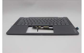Lenovo 5CB1R61278 C-Cover with keyboard, French, Luna Grey, Non-FingerPrint, Puresight Logo, US