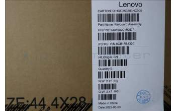 Lenovo 5CB1R61320 C-Cover with keyboard, Hungarian, Seashell, Non-FingerPrint, Puresight Logo, UK