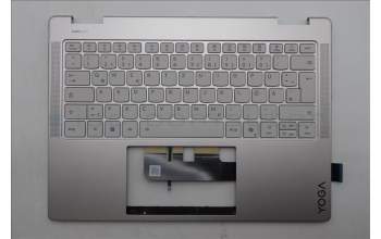 Lenovo 5CB1R61323 C-Cover with keyboard, German, Seashell, Non-FingerPrint, Puresight Logo, UK