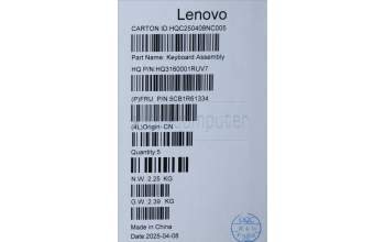 Lenovo 5CB1R61334 COVER UpCaseASM UK H83JQ NFP SSH PS