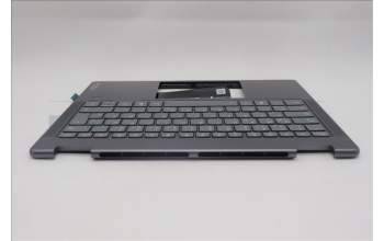 Lenovo 5CB1R61524 C-Cover with keyboard, German, Luna Grey, FingerPrint, Non-Puresight Logo, UK