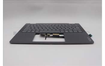 Lenovo 5CB1R61551 C-Cover with keyboard, Hungarian, Luna Grey, Non-FingerPrint, Non-Puresight Logo, UK