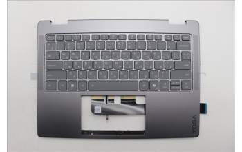 Lenovo 5CB1R61558 C-Cover with keyboard, Russian, Luna Grey, Non-FingerPrint, Non-Puresight Logo, US