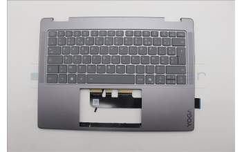 Lenovo 5CB1R61573 C-Cover with keyboard, French, Luna Grey, Non-FingerPrint, Non-Puresight Logo, US