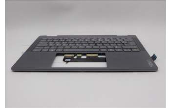 Lenovo 5CB1R61573 C-Cover with keyboard, French, Luna Grey, Non-FingerPrint, Non-Puresight Logo, US