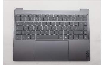 Lenovo 5CB1R61646 C-Cover with keyboard, French, Luna Grey, Puresight Logo, Screw, US