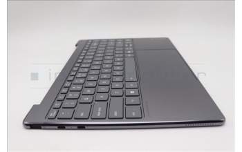 Lenovo 5CB1R61675 C-Cover with keyboard, US English Euro, Luna Grey, Non-Puresight Logo, Screw, US