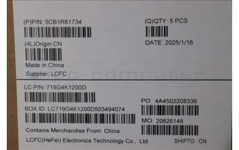 Lenovo 5CB1R61734 Tastatur inkl. Topcase ASM_ENG L 83LCCB NPSSCW