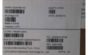 Lenovo 5CB1R61757 Tastatur inkl. Topcase ASM_UK L 83LCCB NPSSCW